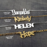 The goth Booth - Old English Name Necklace