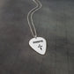 Cross Guitar Pick Name Necklace