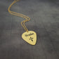 Cross Guitar Pick Name Necklace