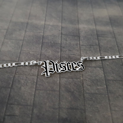 Pisces Necklace - Black Filling