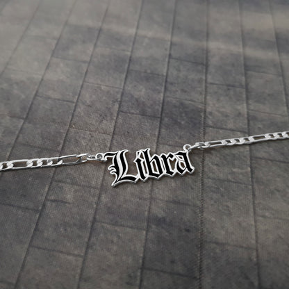 Libra Necklace - Black Filling