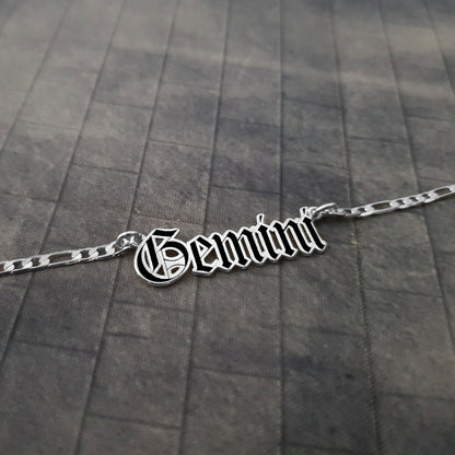 Gemini Necklace - Black Filling