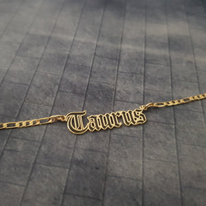 Taurus Necklace - Black Filling