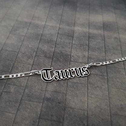 Taurus Necklace - Black Filling