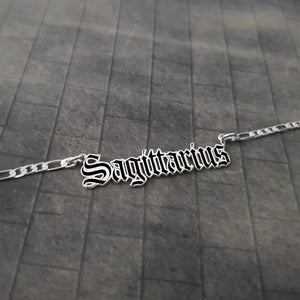 Sagittarius Necklace - Black Filling