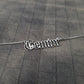 Gemini Necklace - Black Filling