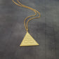 Triangle Leviathan Cross Necklace