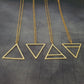 Four Elements Triangle Necklace