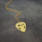 Lightnings Guitar Pick Name Necklace