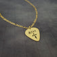 Cross Guitar Pick Name Necklace