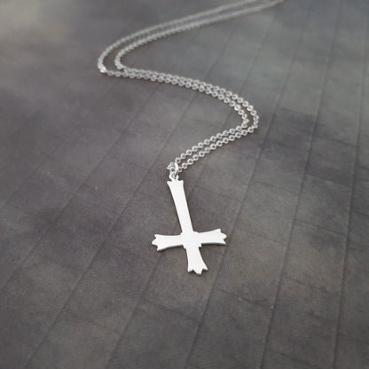 Inverted Cross Necklace