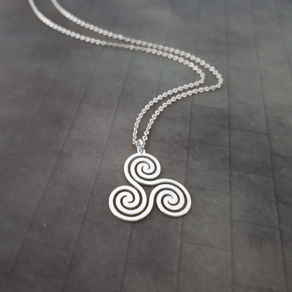 Triple Spiral Necklace