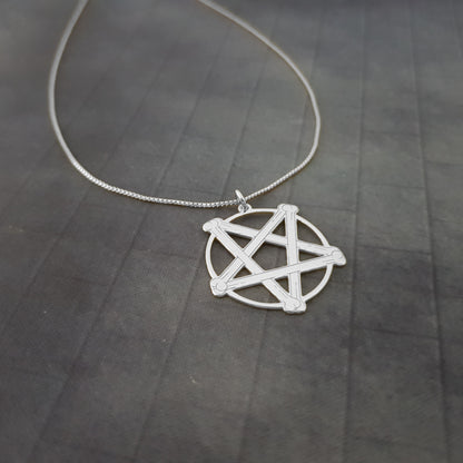 Pentagram Bones Necklace