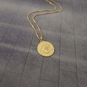 Disc Water Element Necklace