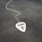 Cross Guitar Pick Name Necklace