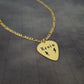 Lightnings Guitar Pick Name Necklace