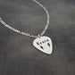 Lightnings Guitar Pick Name Necklace