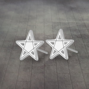 Tiny Pentagram Earrings