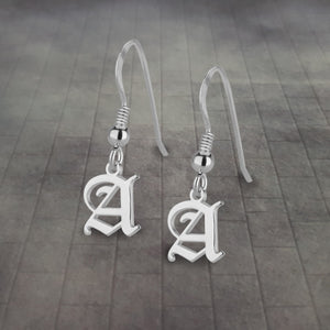 Old English Initial Dangle Earring