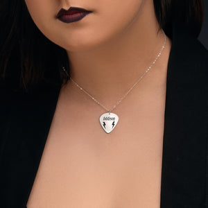 Lightnings Guitar Pick Name Necklace