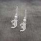 Old English Initial Dangle Earring