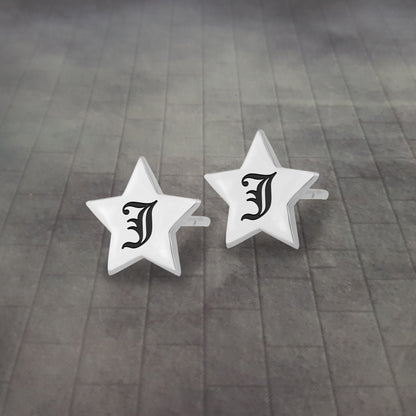 Star Initial Earring