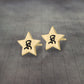 Star Initial Earring