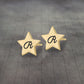 Star Initial Earring