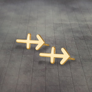 Zodiac Sign Stud Earrings