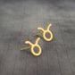 Zodiac Sign Stud Earrings