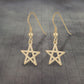 Pentagram Star Dangle Earrings