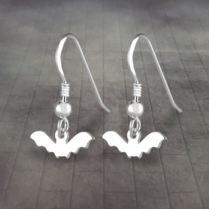 Tiny Bat Dangle Earrings