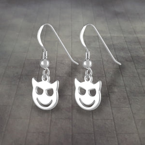 Devil Emoji Dangle Earrings