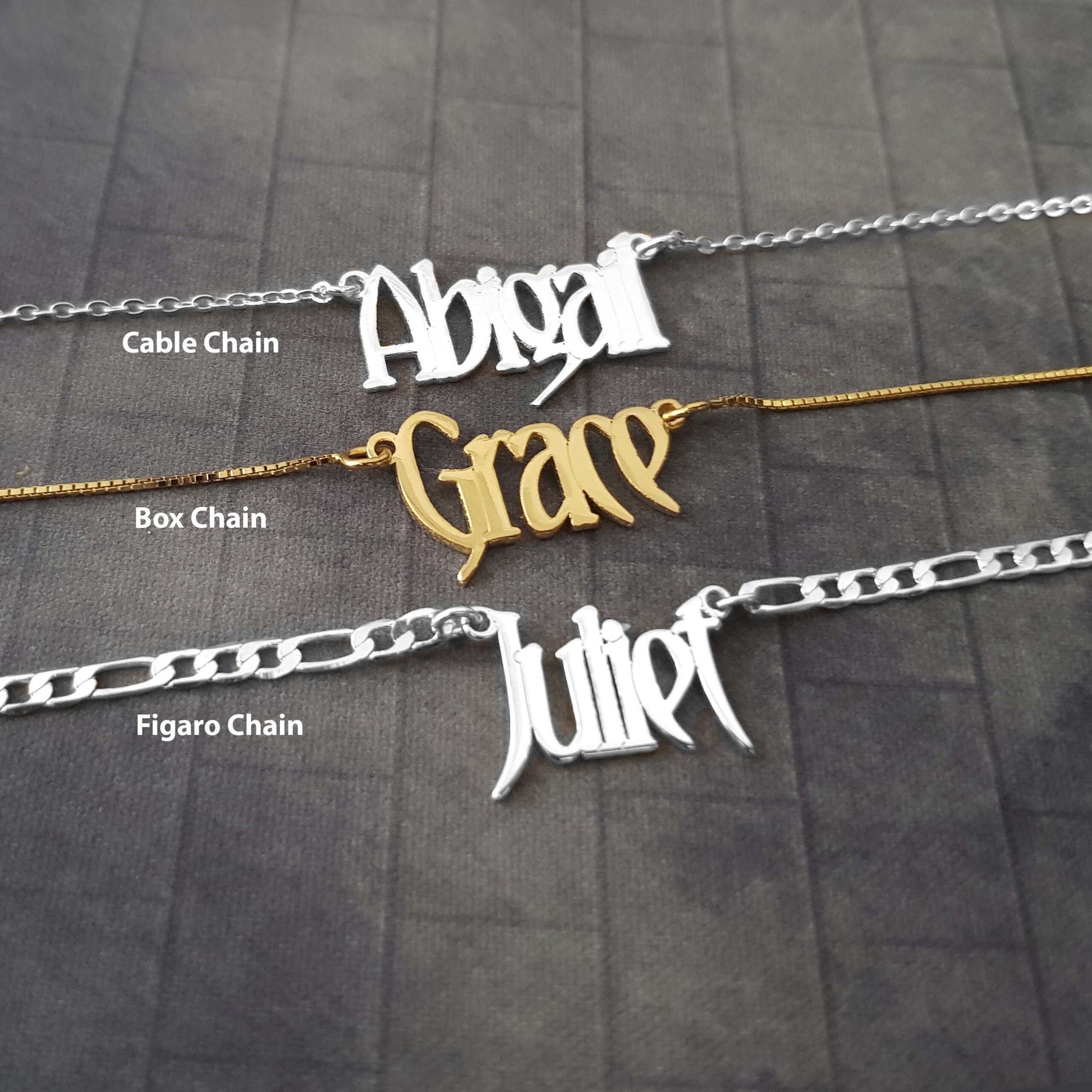 The goth Booth - Personalized Name Necklace