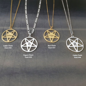 The goth Booth - Pentagram Pendant Necklace