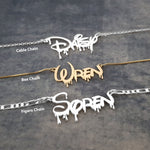 The goth Booth - Gothic Name Necklace For Kids