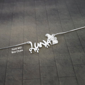 The goth Booth - Cat Name Necklace