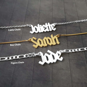 The goth Booth - Personalized Name Necklace