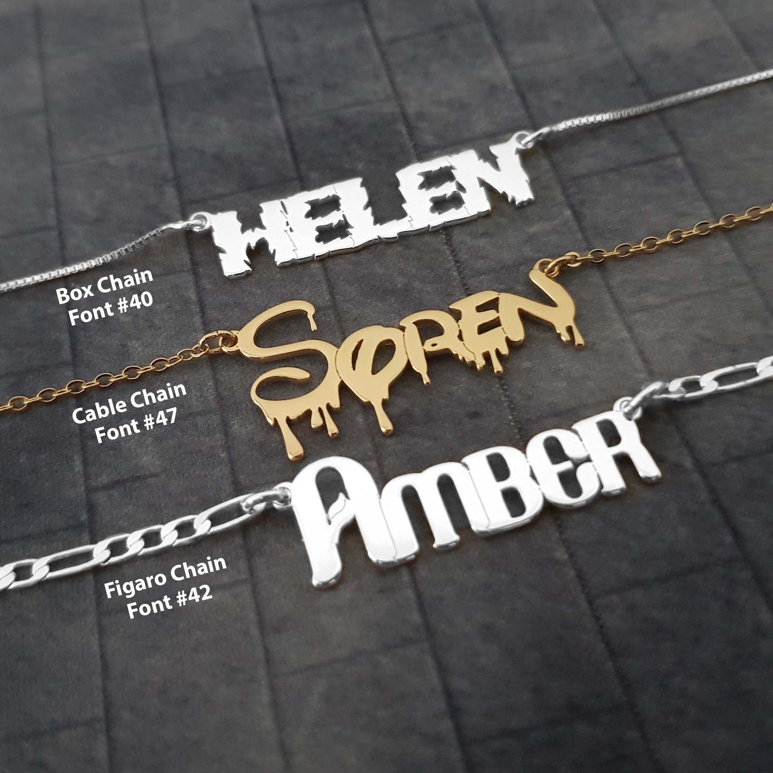 The goth Booth - Personalized Name Necklace