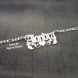 The goth Booth - Script Name Necklace