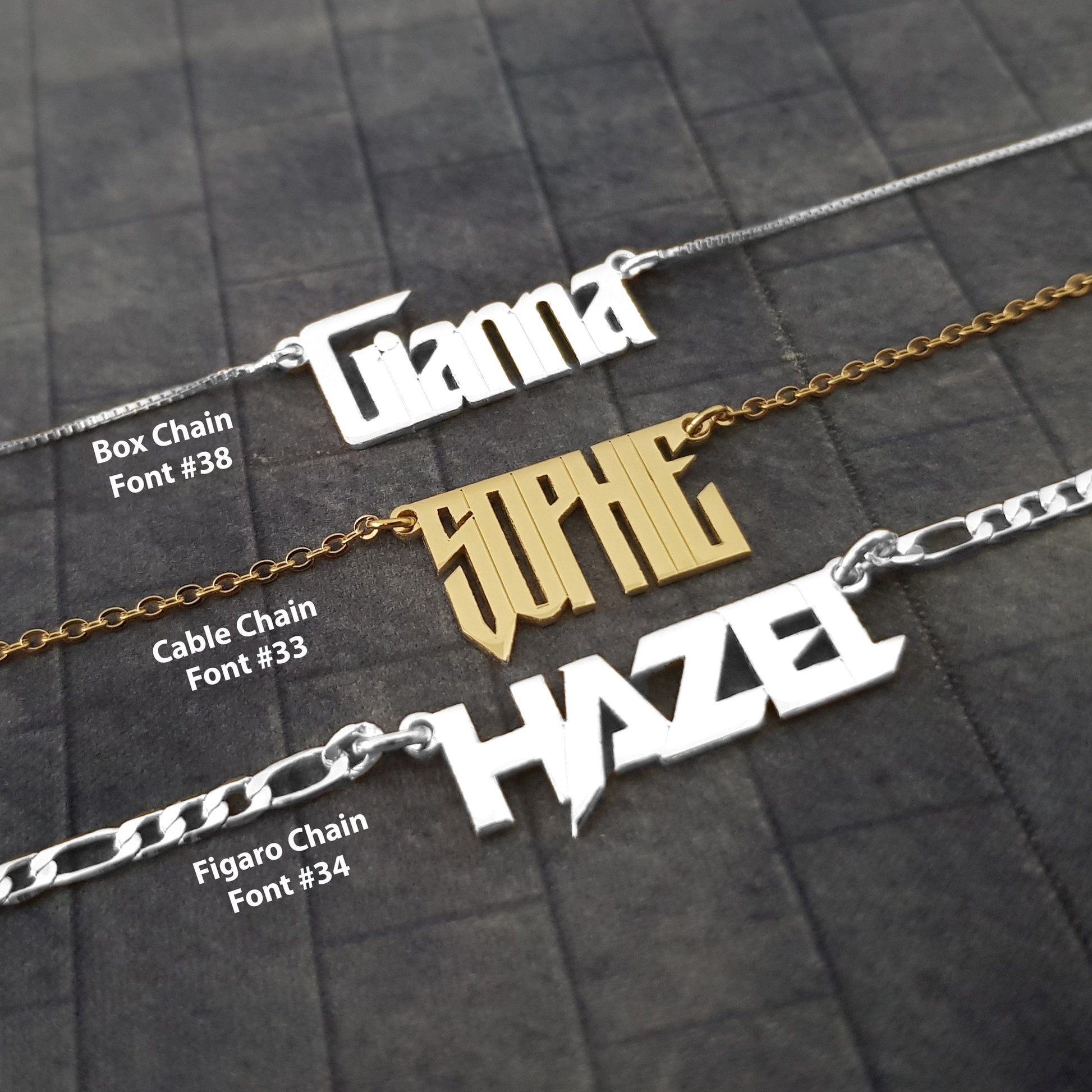 The goth Booth - Customized Name Necklace