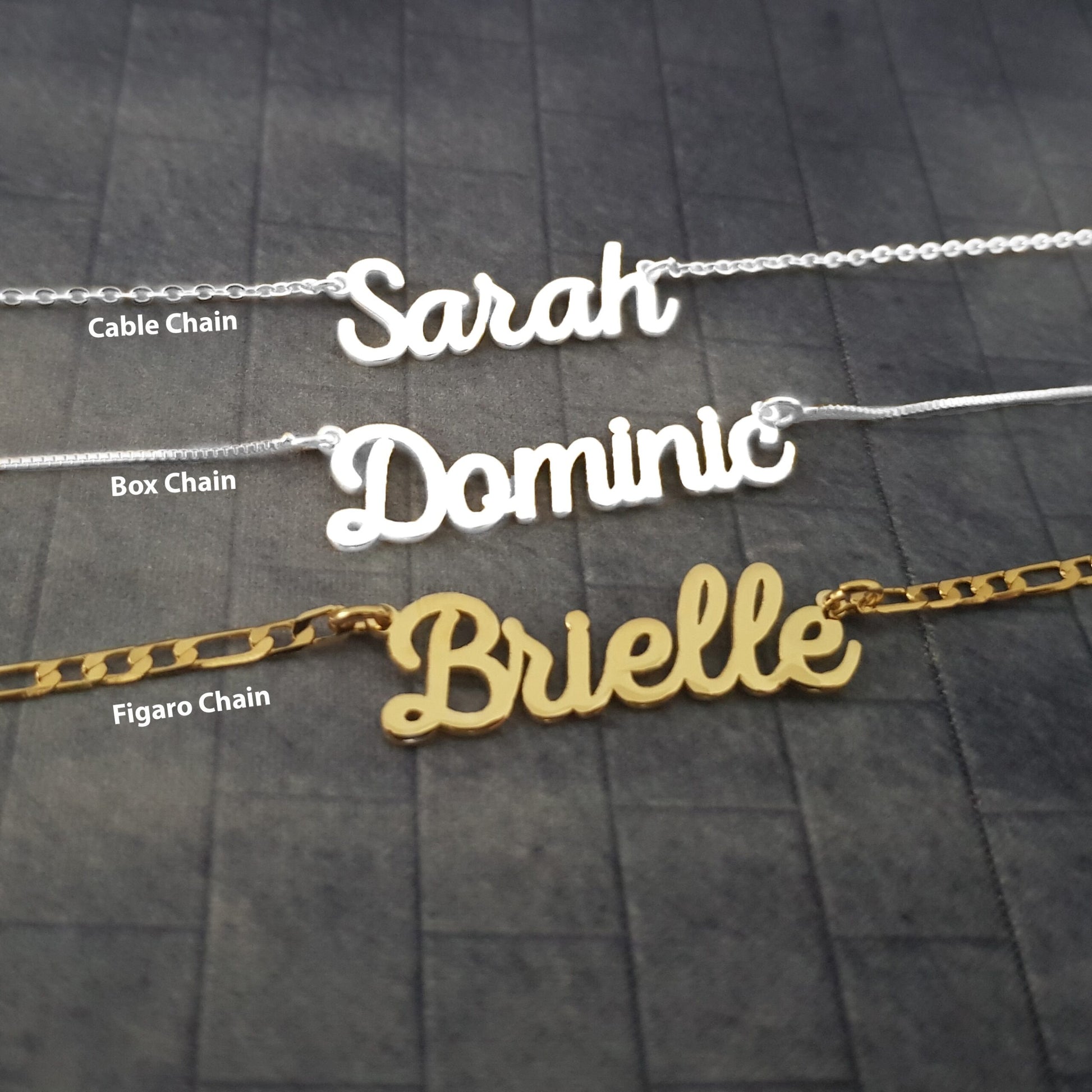 The goth Booth - Custom Name Necklace