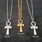 The goth Booth - Engraved Cross Name Necklace