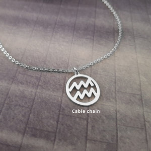 The goth Booth - Aquarius Sign Necklace