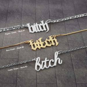 The goth Booth - Bitch Necklace