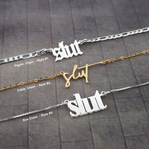 The goth Booth - Slut Necklace