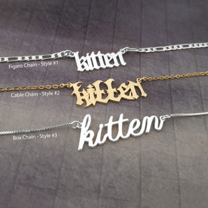 The goth Booth - Kitten Necklace