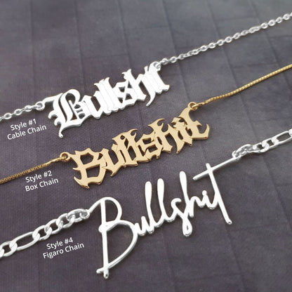 The goth Booth - Bullshit Necklace