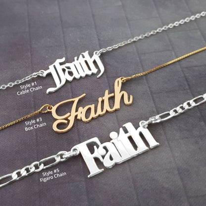 The goth Booth - Faith Necklace For Women.