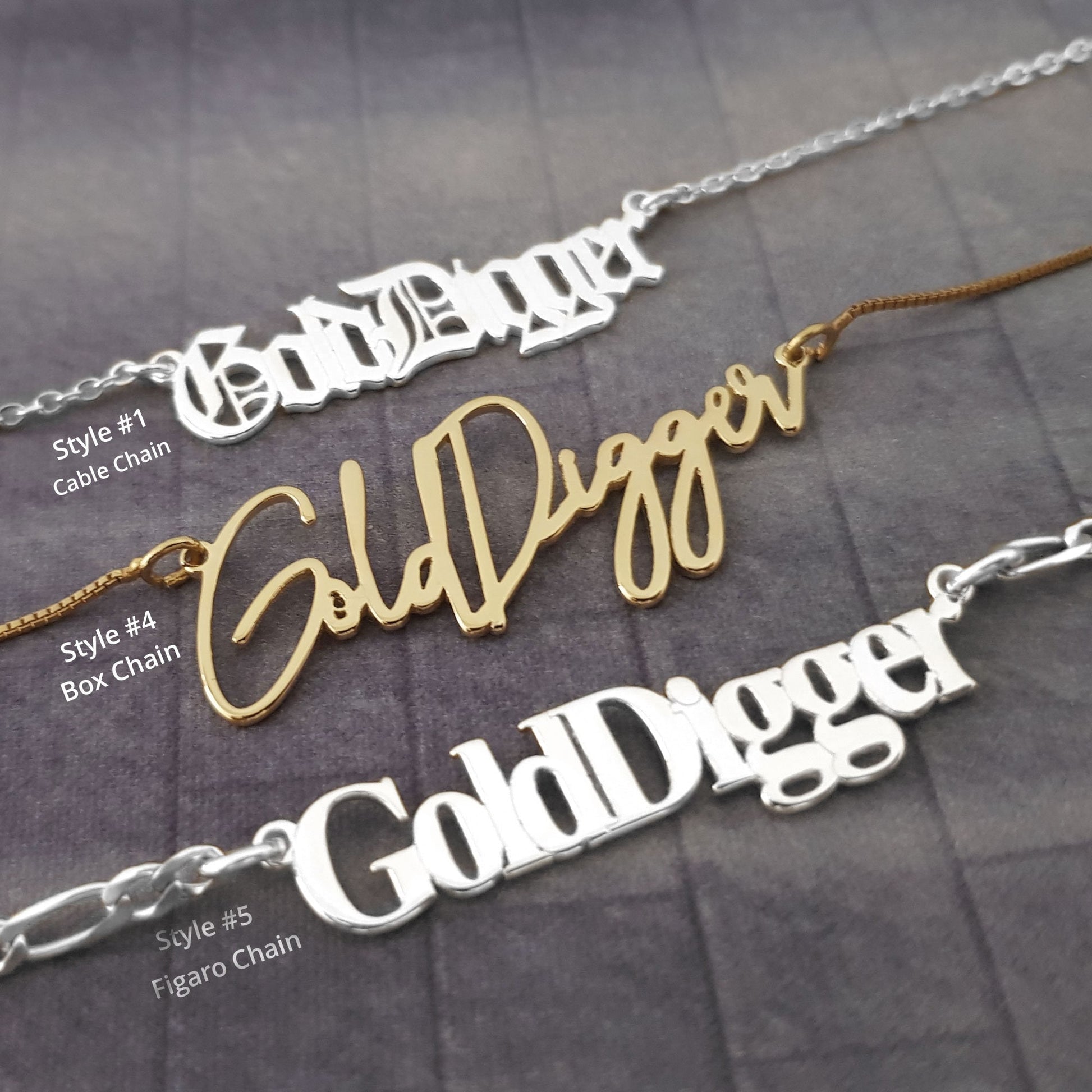 The goth Booth - Gold Digger Necklace